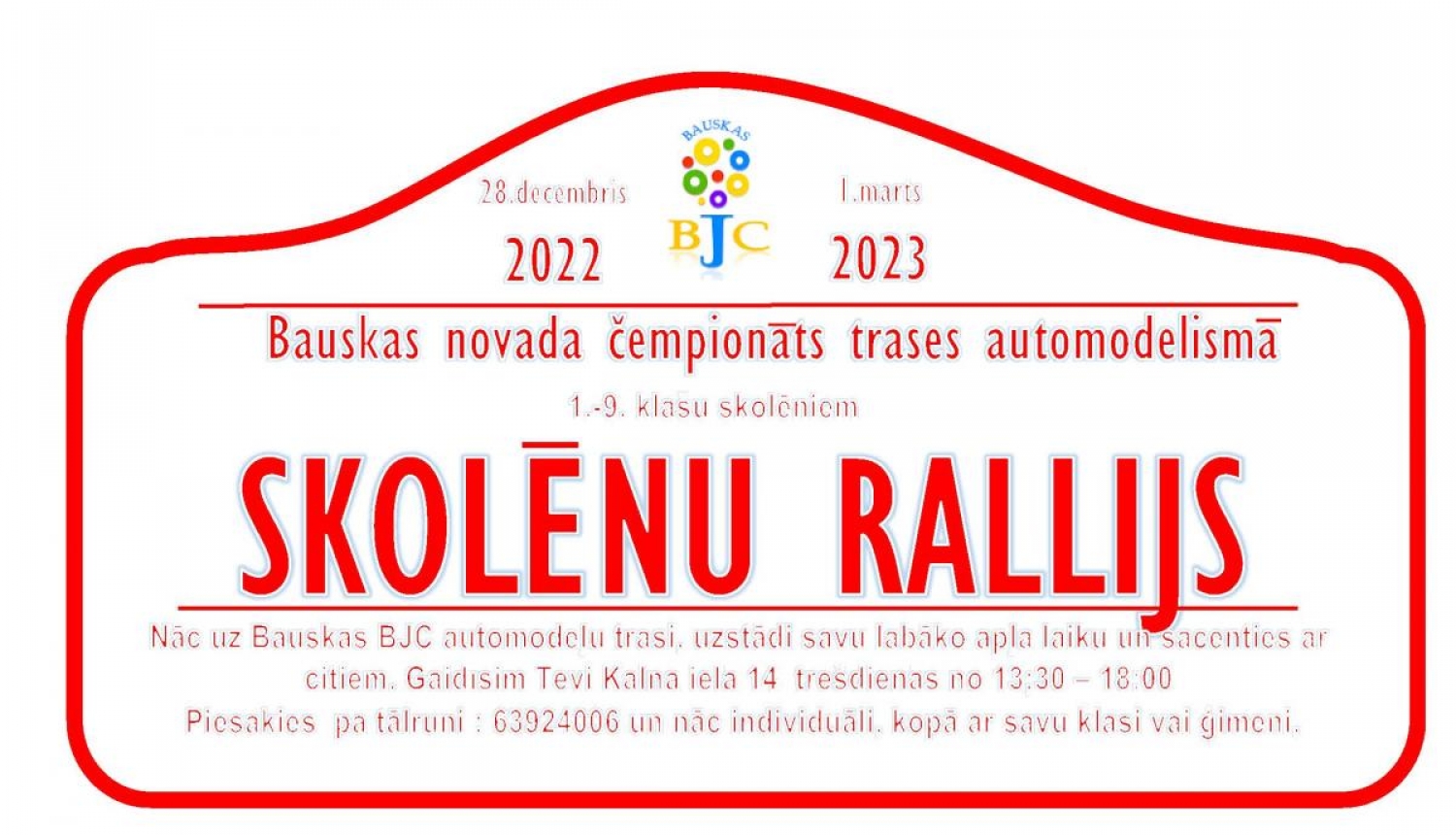 Bauskas BJC aicina piedalīties «Skolēnu Rallijā»