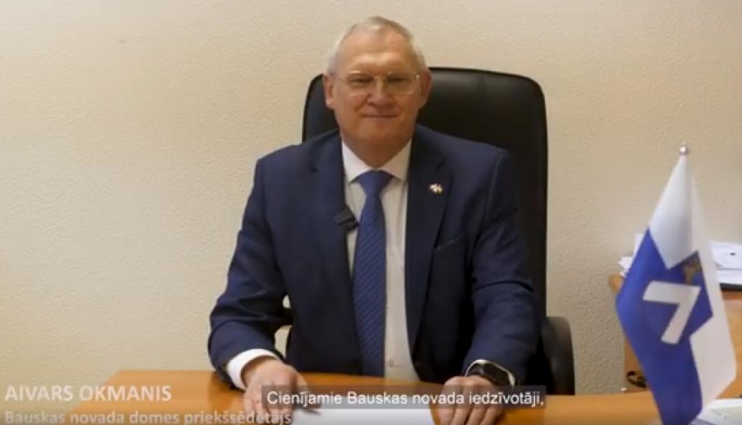 Bauskas novada domes priekšsēdētāja Aivara Okmaņa uzruna gadumijā